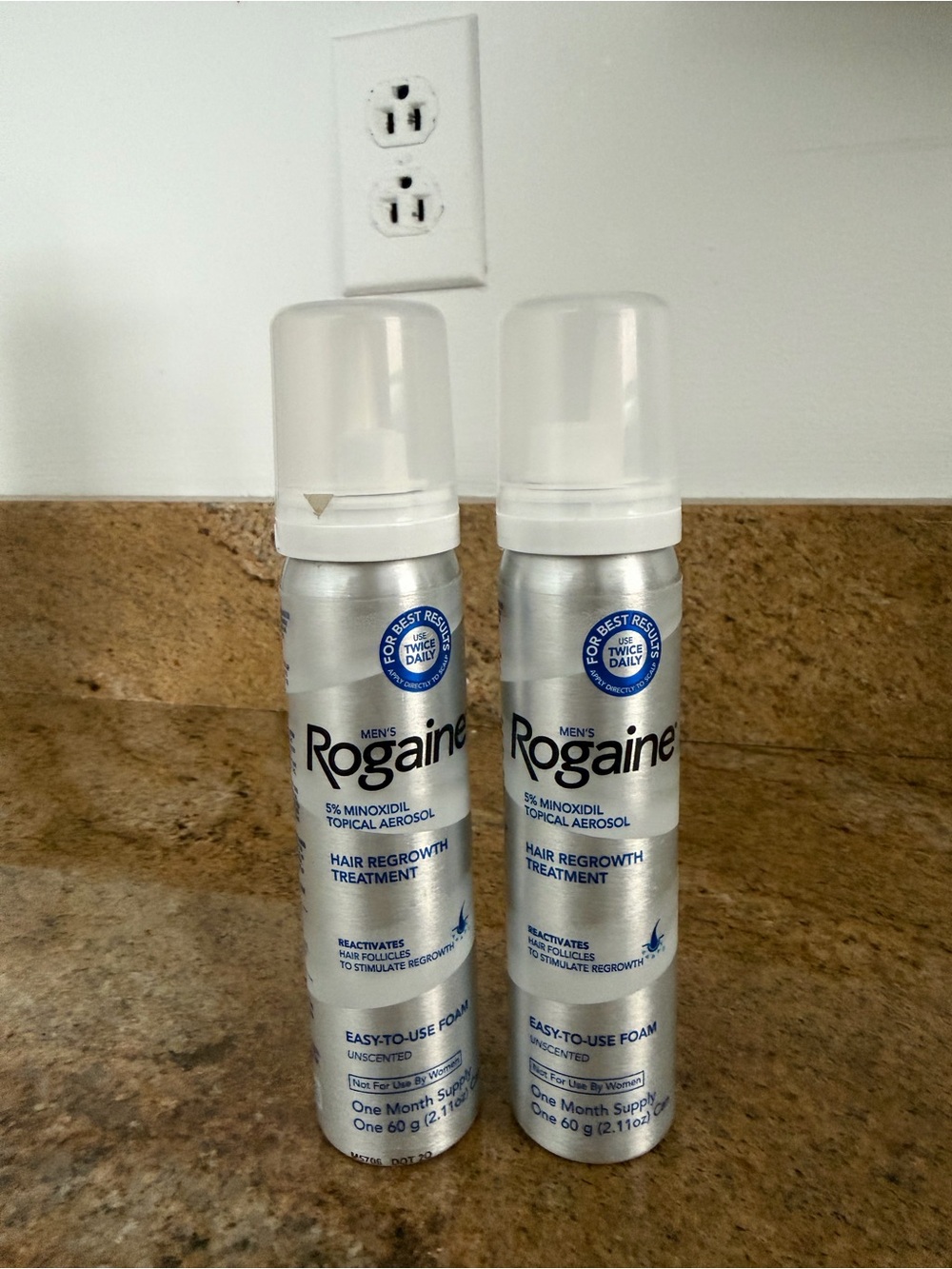 Rogaine Hair Regrowth Treatment Foam 2 Pack NEW